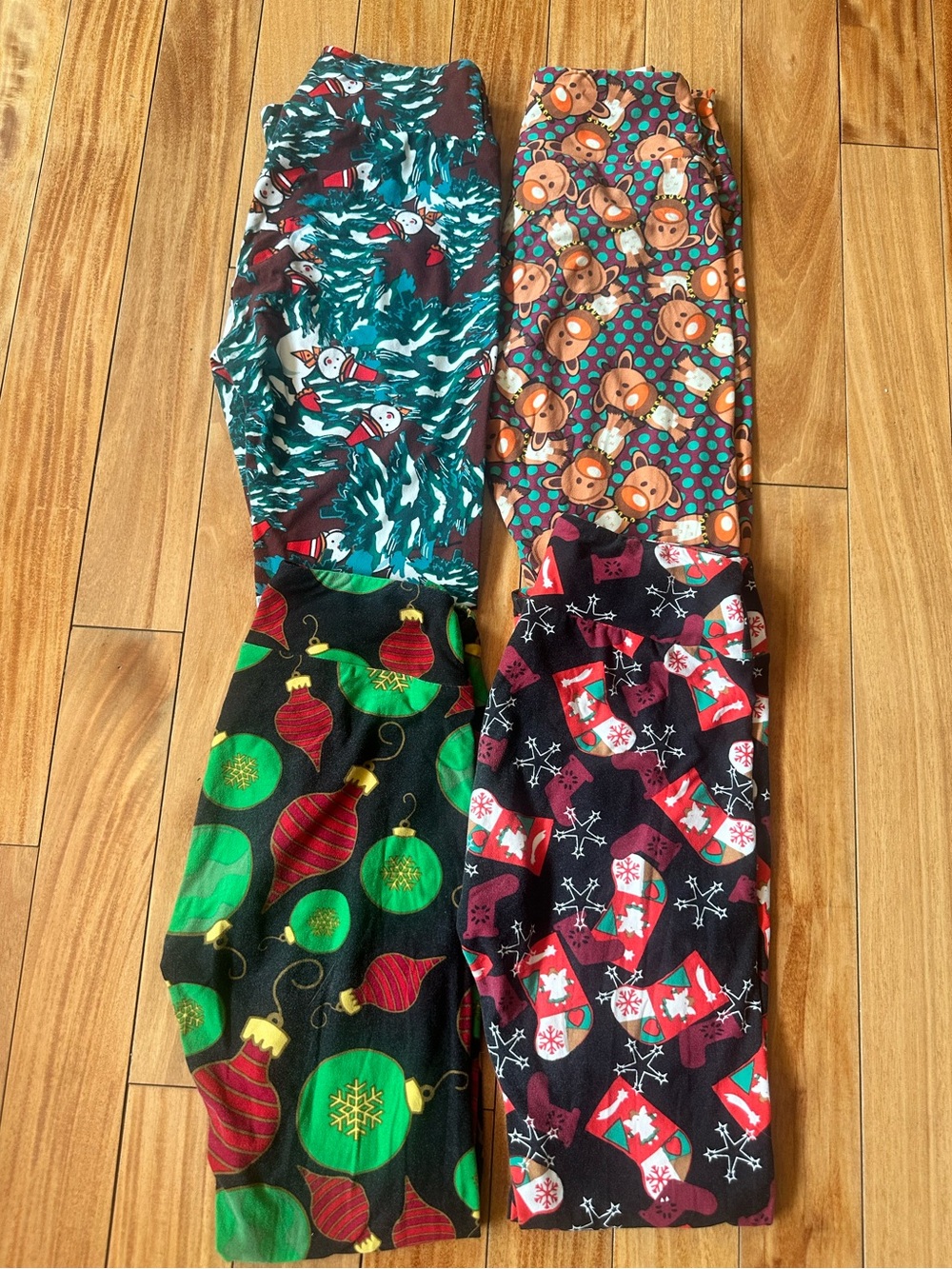 Bundle of Lularoe Holiday OS leggings